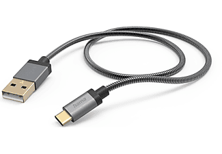 HAMA 201551 Oplaadkabel USB-A - USB-C 1.5m Grijs