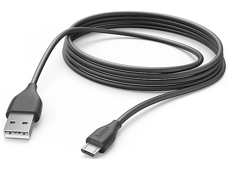 Hama 201588 Usb-kabel Usb-a Naar Micro-usb 3m Zwart