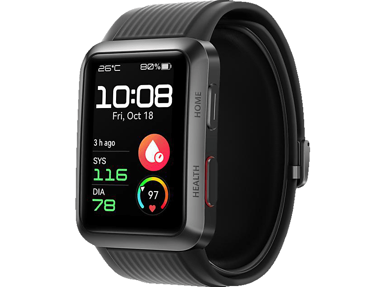 Größe ca. M: HUAWEI mm 133 mm D Band, Smartwatch Band, langes Bands Fluorelastomer, Breite langes L: Aluminium des 30 mm, 118 Länge Länge: Schwarz Watch ca. der Größe