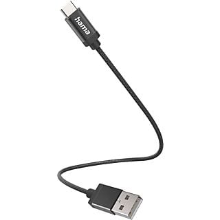 HAMA 201600 Laadkabel USB-A naar USB-C 0.2m Zwart