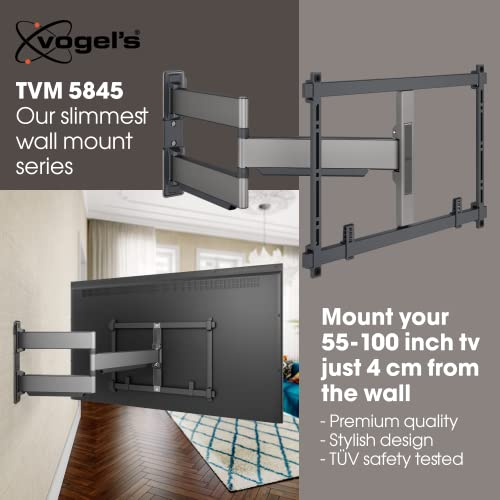 Soporte de pared para TV con texto sobre cómo montar un televisor en la pared.