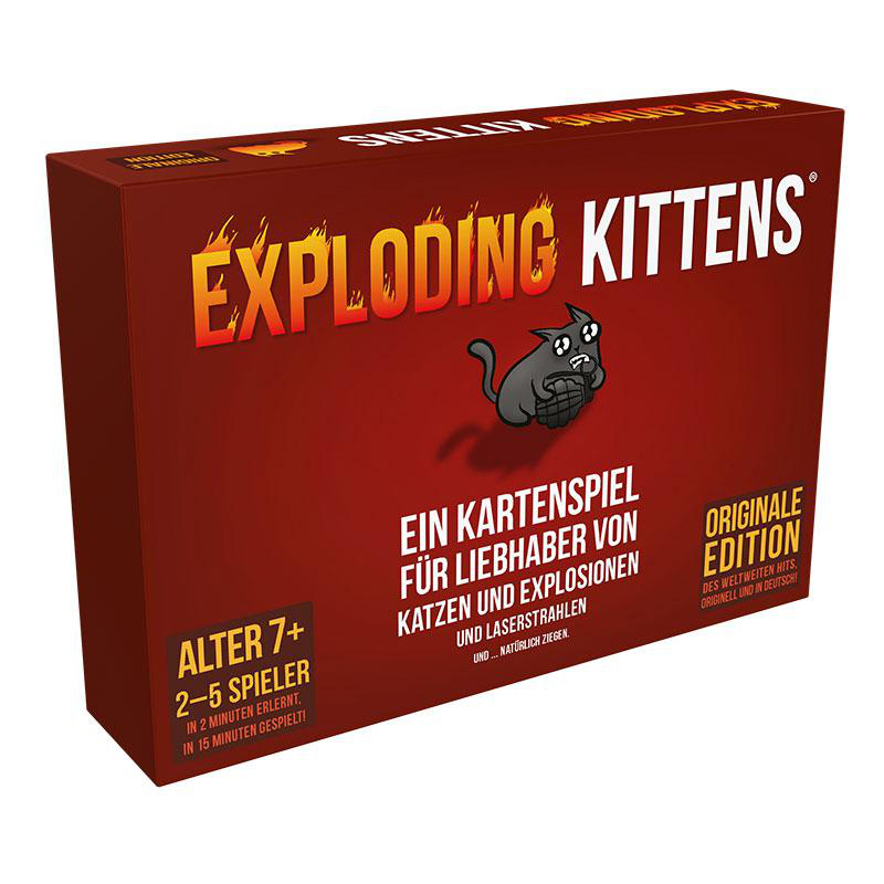 EXPLODING KITTENS Exploding Kittens Kartenspiel Mehrfarbig Kartenspiele ...