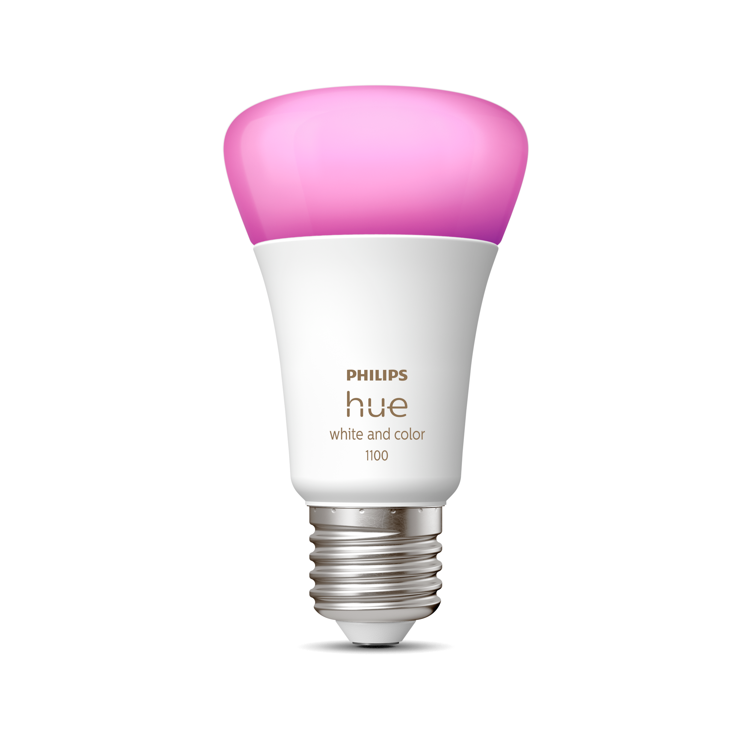 PHILIPS Hue Gradient Lightstrip 2m Basis + E27 White & Col. Amb. E27 1100lm Bundle 16 Mio. Farben, warmweiß, kaltweiß
