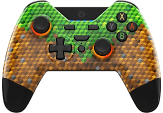 Mando - Gioteck WX4+, Para Nintendo Switch y PC, Inalámbrica, Iluminación RGB, Amarillo y verde