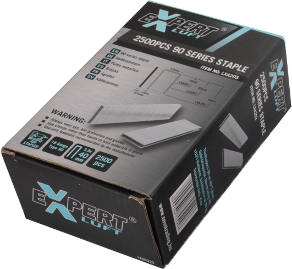 EXPERT LUFT LXA203 Tűzőkapocs 90-es 40x5,8mm, 2500db/doboz