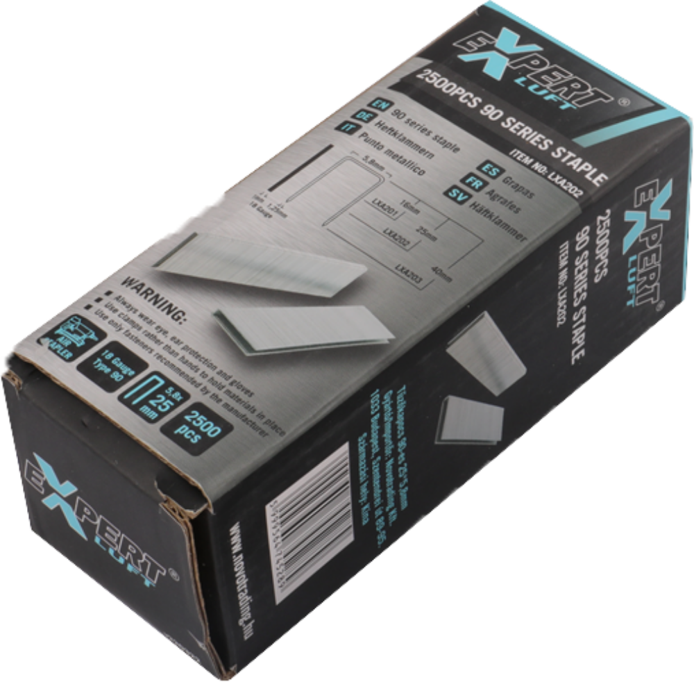 EXPERT LUFT LXA202 Tűzőkapocs 90-es 25x5,8mm, 2500db/doboz
