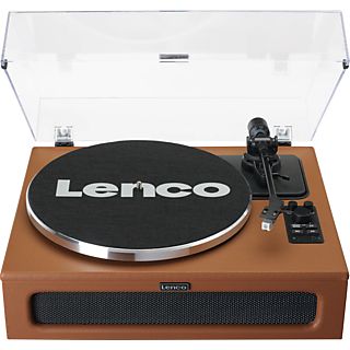 LENCO LS-430BN - Plattenspieler (Braun)