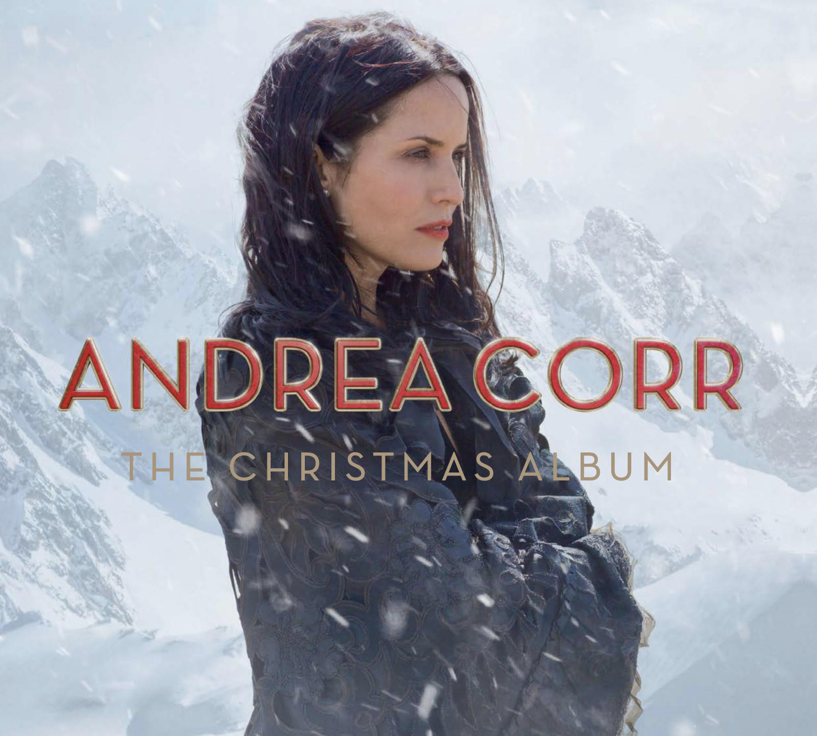 Andrea Corr album borítója, nő a hóban, havas hegyek a háttérben.