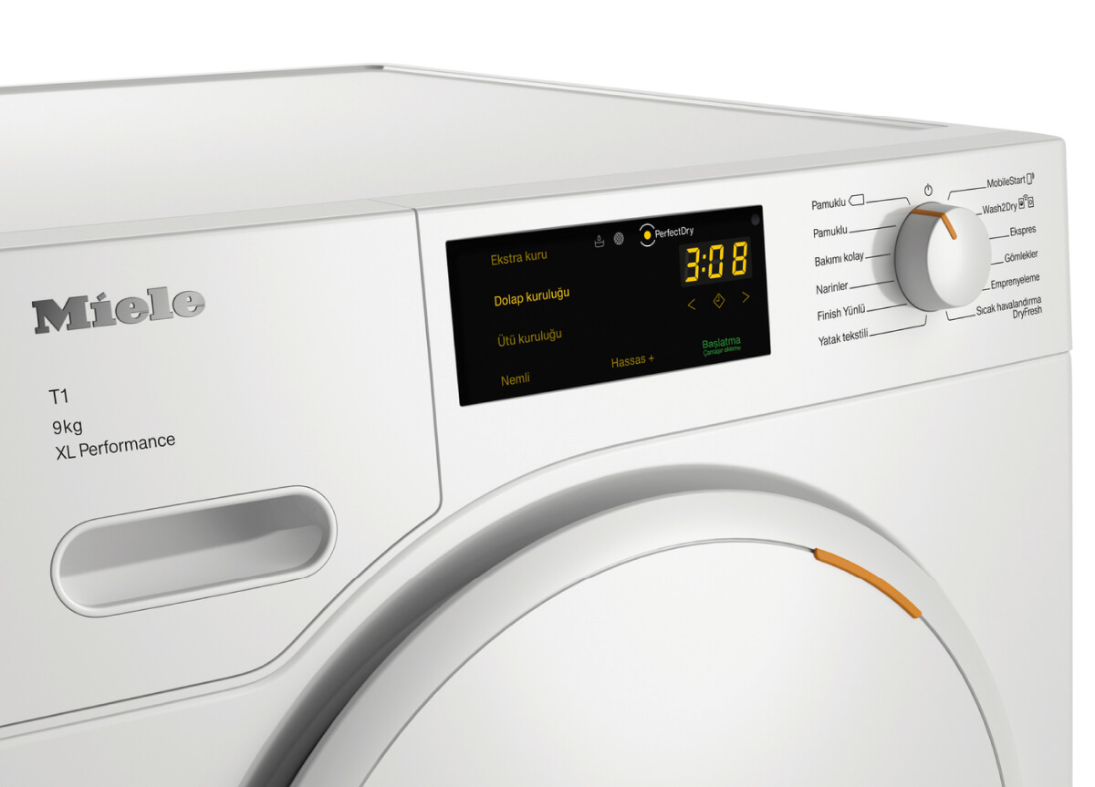 MIELE WC364 A++ Enerji Sınıfı 9kg XL Isı Pompalı Kurutma Makinesi Beyaz