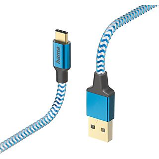 HAMA 201558 USB-kabel USB-A naar USB-C 1.5m Blauw