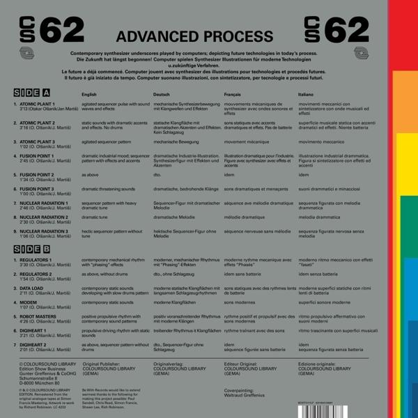 Olsanik,Otakar/Martis,Jan - Advanced Process (Coloursound) (2023 Remaster)  - (Vinyl)