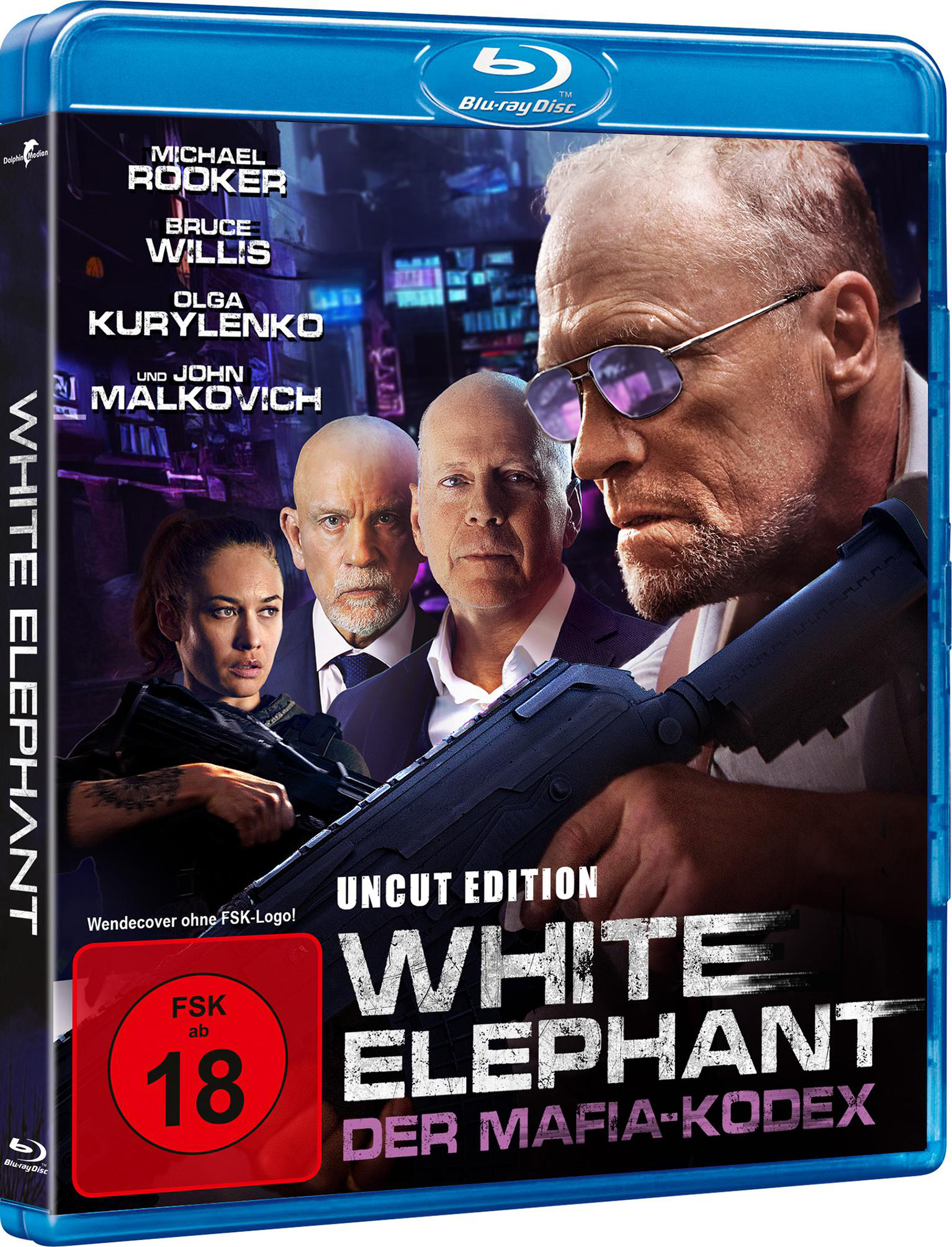 Filmcover mit Schauspielern: Bruce Willis, Olga Kurylenko und anderen. FSK 18 Bewertung.