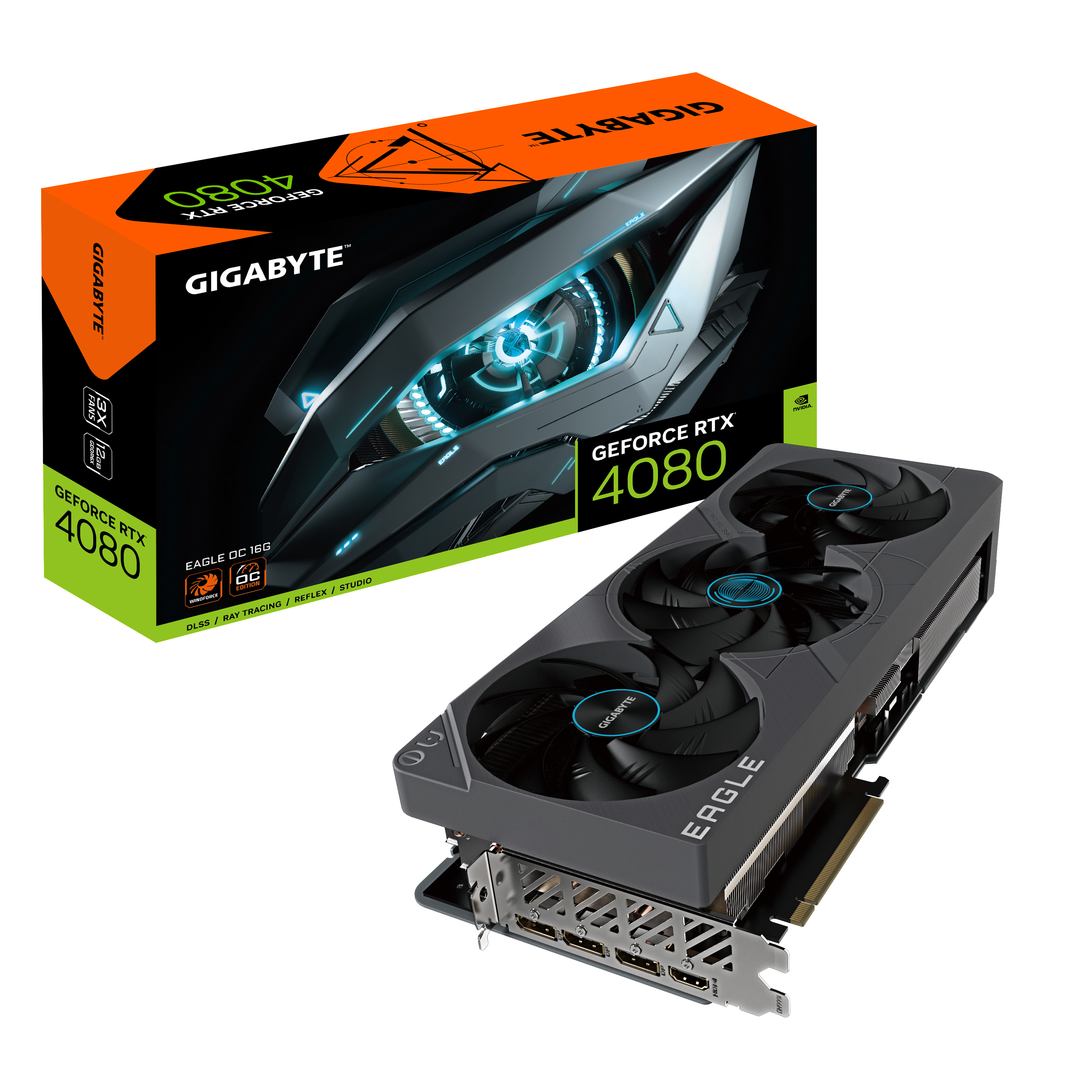 GIGABYTE GV-N4080EAGLE OC-16GD (4719331311506) (NVIDIA, Grafikkarte)