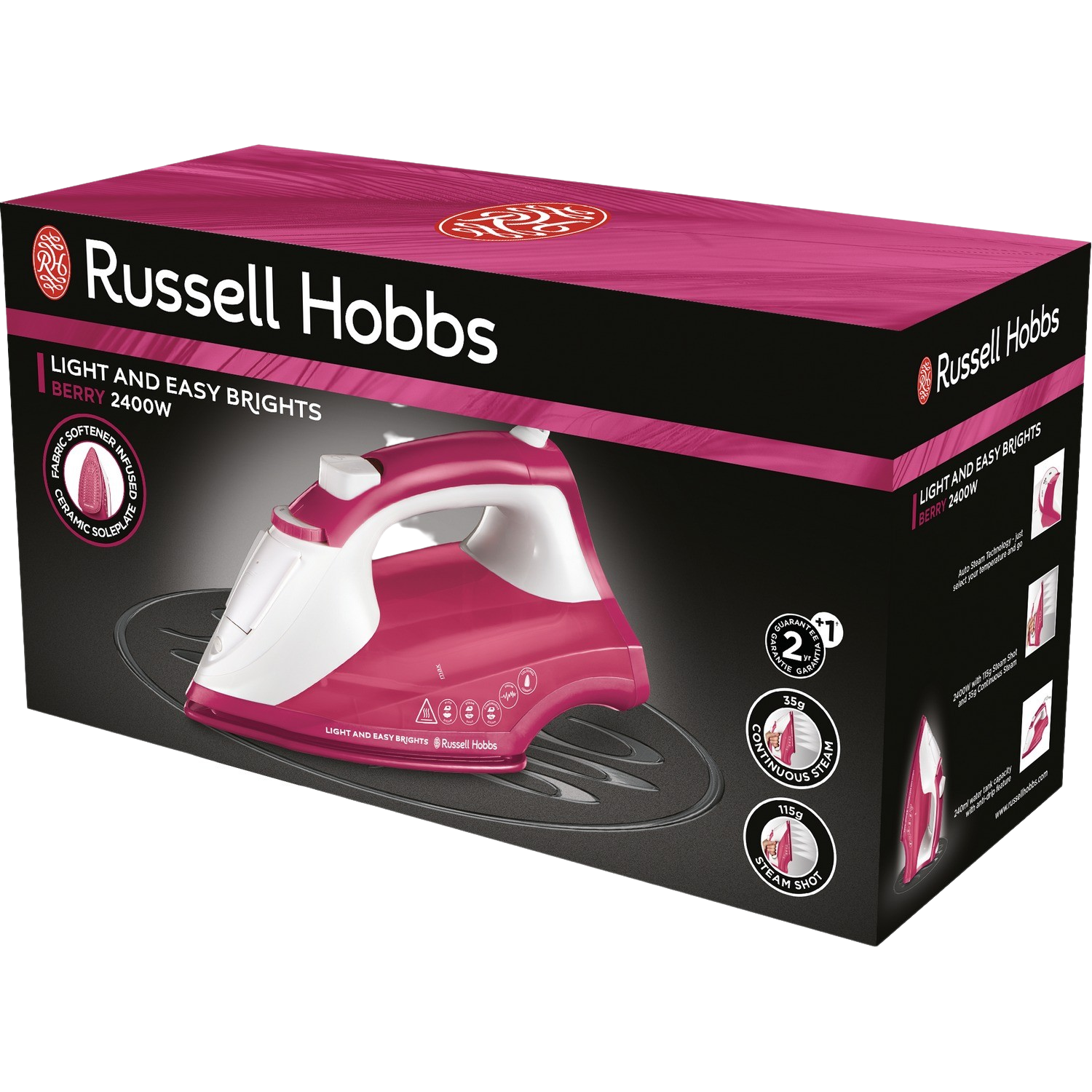 RUSSELL HOBBS Light & Easy Brights Berry  Strijkijzer 26480-56