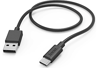 HAMA 201594 USB-kabel USB-A naar USB-C 1m Zwart