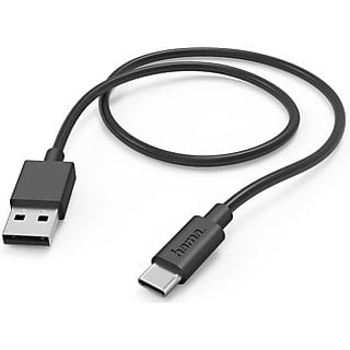 HAMA 201594 USB-kabel USB-A naar USB-C 1m Zwart