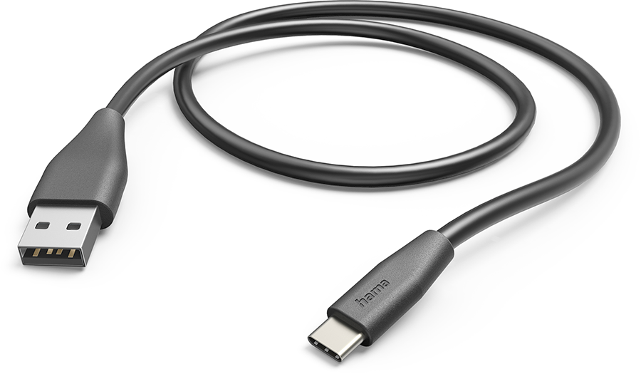HAMA 201595 USB-kabel USB-A naar USB-C 1.5m Zwart afbeelding