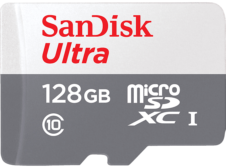 SANDISK Ultra UHS-I mit Adapter für Tablets, Micro-SDXC Speicherkarte, 128 GB, 120 MB/s