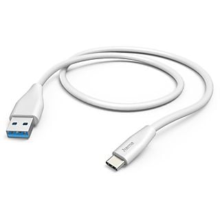 HAMA 201596 USB-kabel USB-A naar USB-C 1.5m Wit