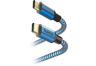 HAMA 201557 USB-kabel USB-C naar USB-C 1.5m Blauw
