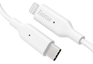 HAMA 201598 USB-kabel USB-C naar Lightning 1m Wit