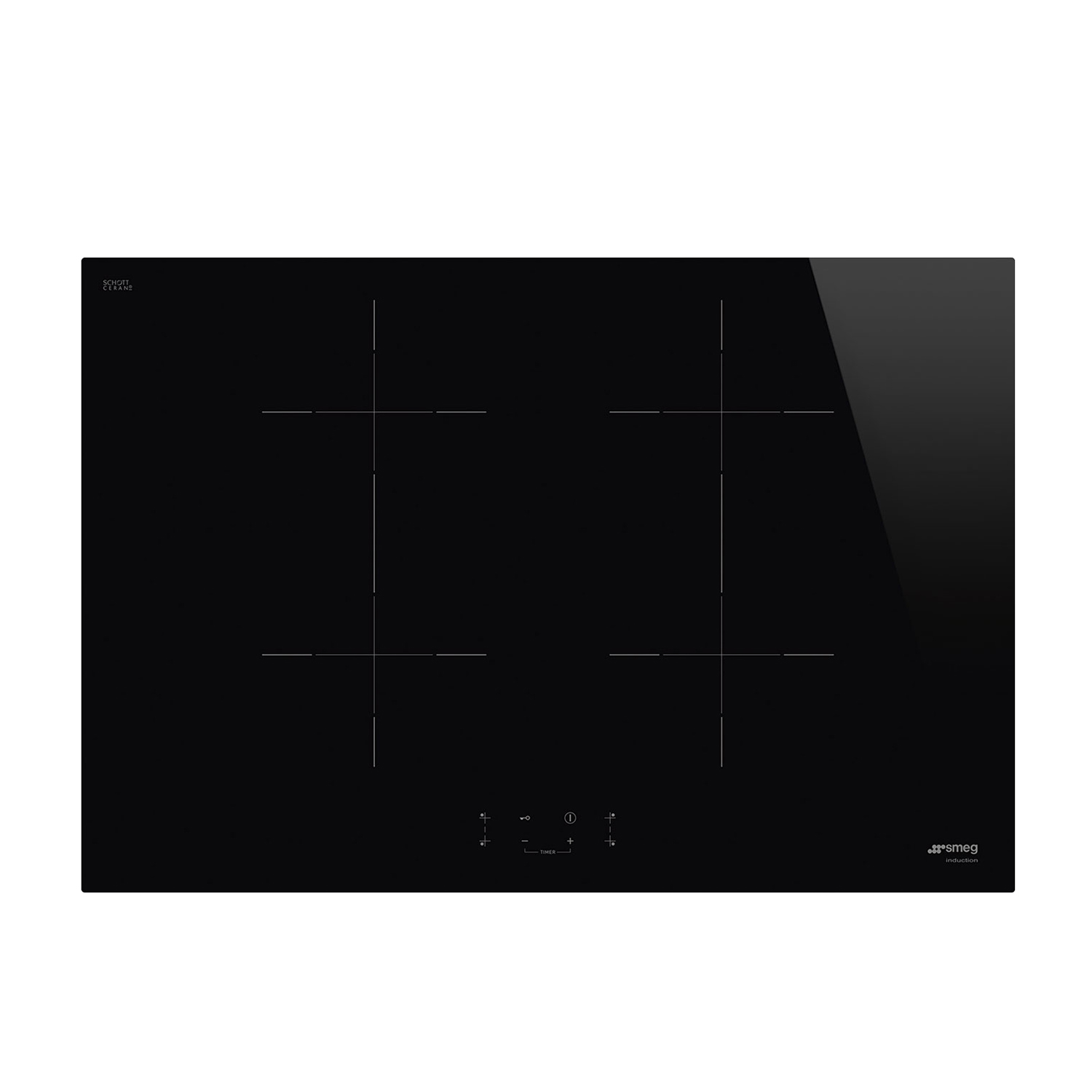 Piano Cottura A Induzione Smeg Sib2741D, 4 zone cottura, 75 cm x 51
