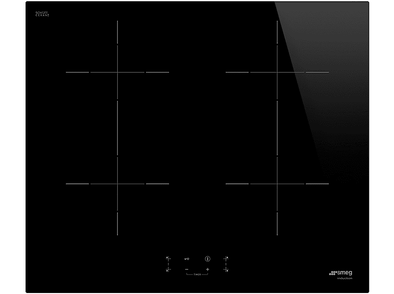 Piano Cottura A Induzione Smeg Sib2641D, 4 zone cottura, 60 cm x 51
