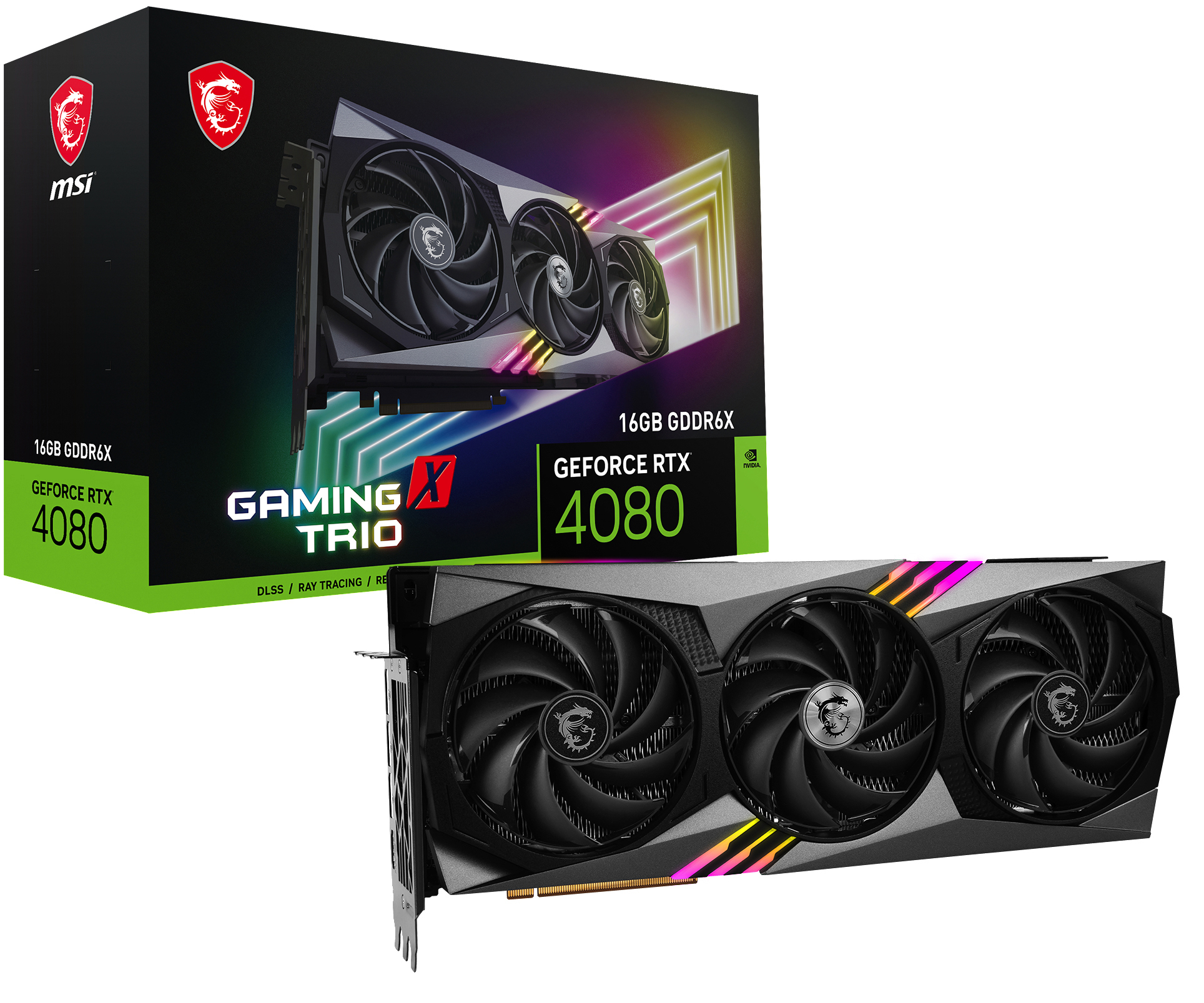 MSI RTX 4080 16GB GAMING X TRIO (V511-005R) (NVIDIA, Grafikkarte)