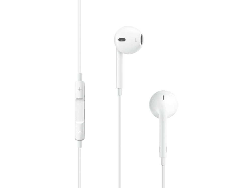 APPLE EarPods, Auriculares de botón, Cable, Conexión Jack 3.5 mm, Micrófono, Blanco