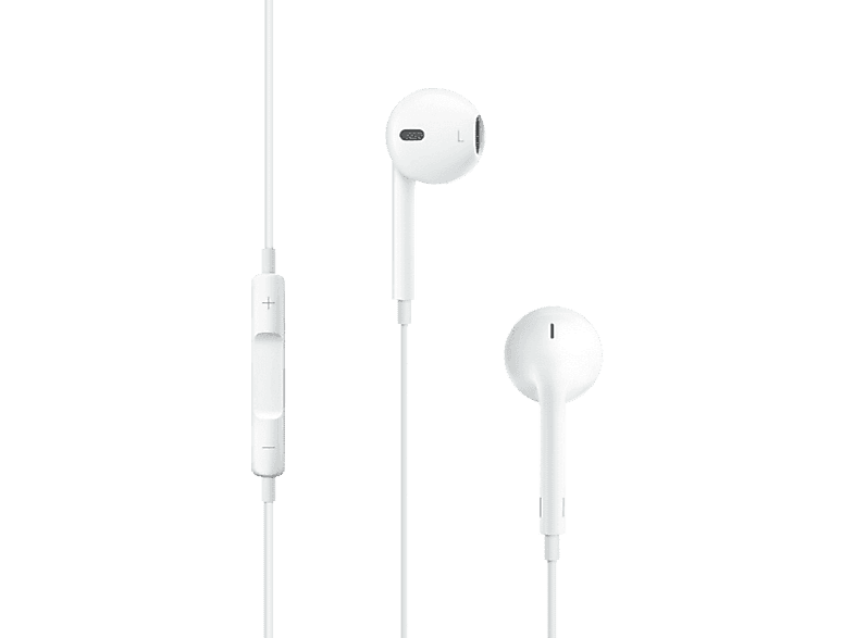 APPLE EarPods, Auriculares de botón, Cable, Conexión Jack 3.5 mm,  Micrófono, Blanco