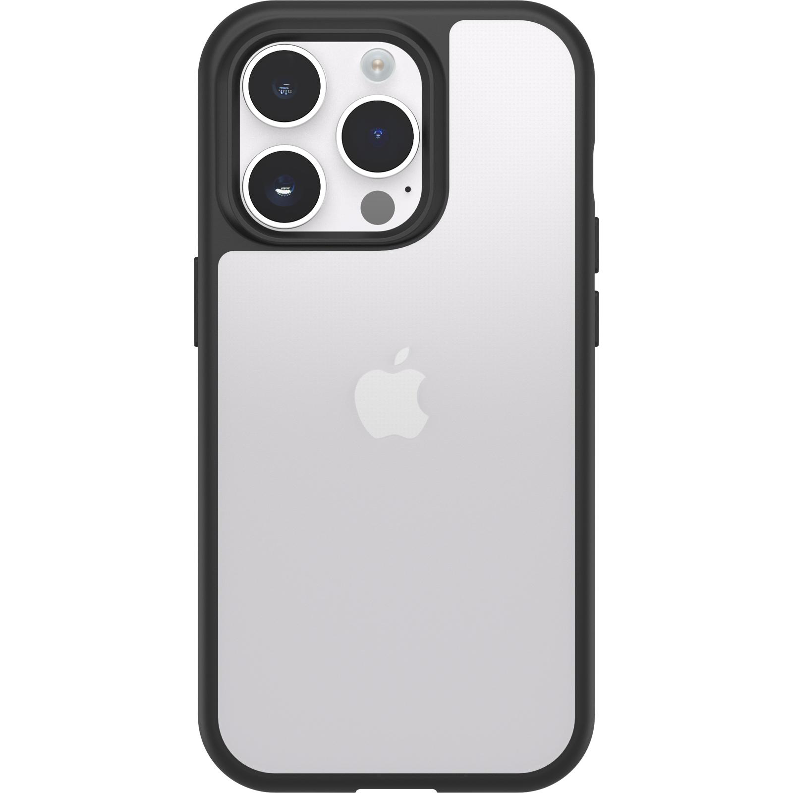 OTTERBOX React, Backcover, Apple, Pro, 14 Transparent/Schwarz iPhone