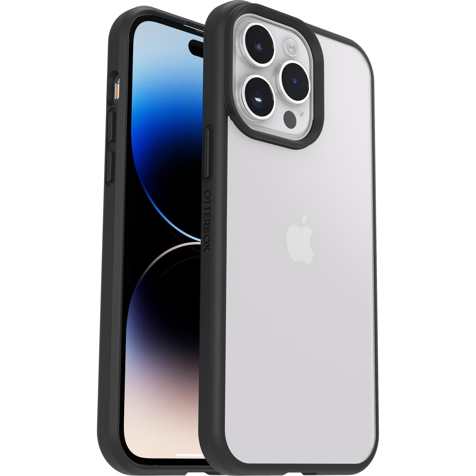 OTTERBOX React, Backcover, Apple, iPhone Transparent/Schwarz 14 Pro Max