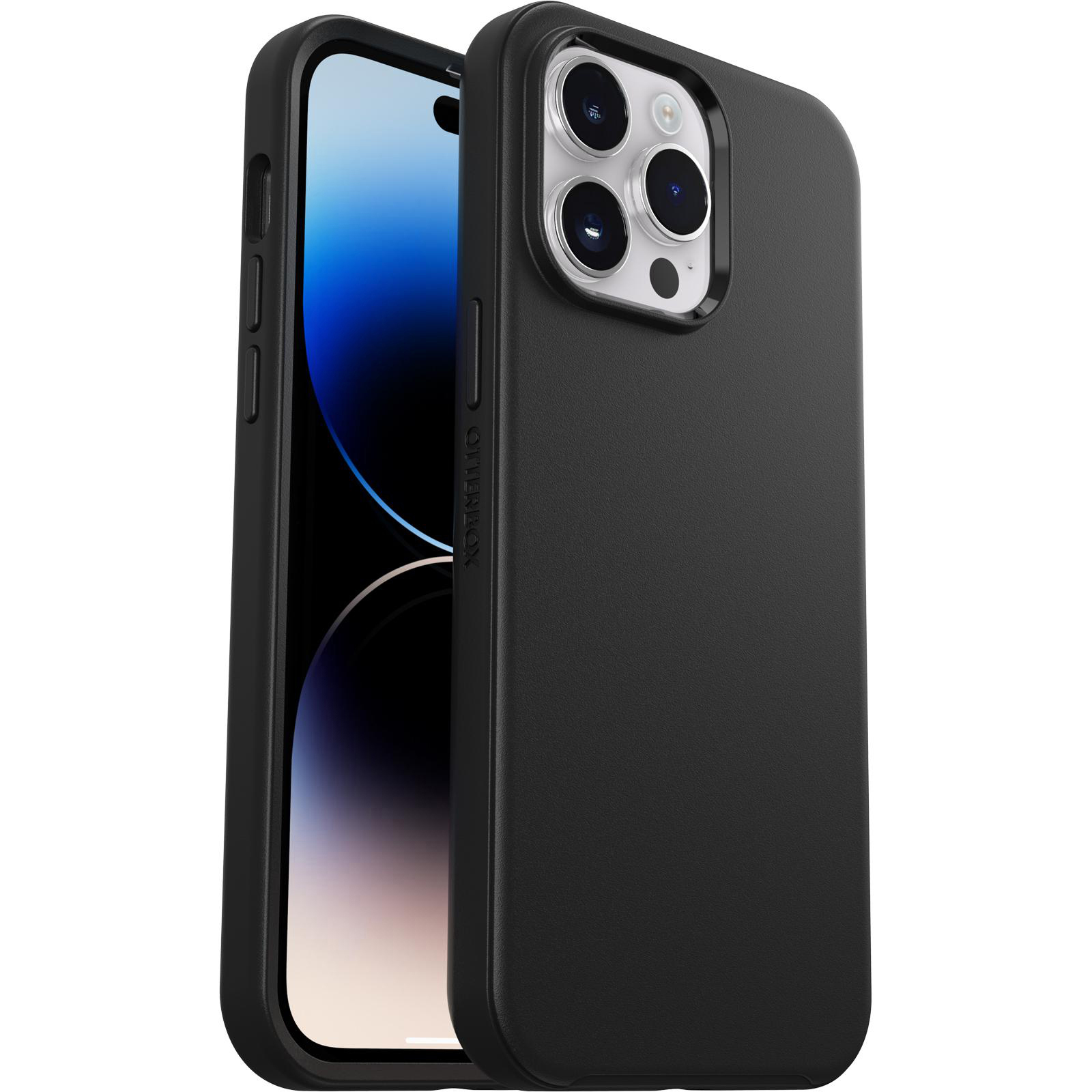 OTTERBOX Symmetry+, Backcover, Apple, iPhone Pro 14 Max, Schwarz