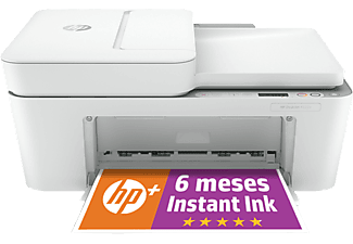 Impresora multifunción - HP DeskJet 4122e, WiFi, USB, color, 6 meses de impresión Instant Ink con HP+, 26Q92B