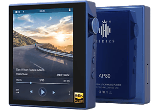 HIDIZS AP80 - Tragbarer hochauflösender LDAC-Musikplayer (0 GB, Blau)