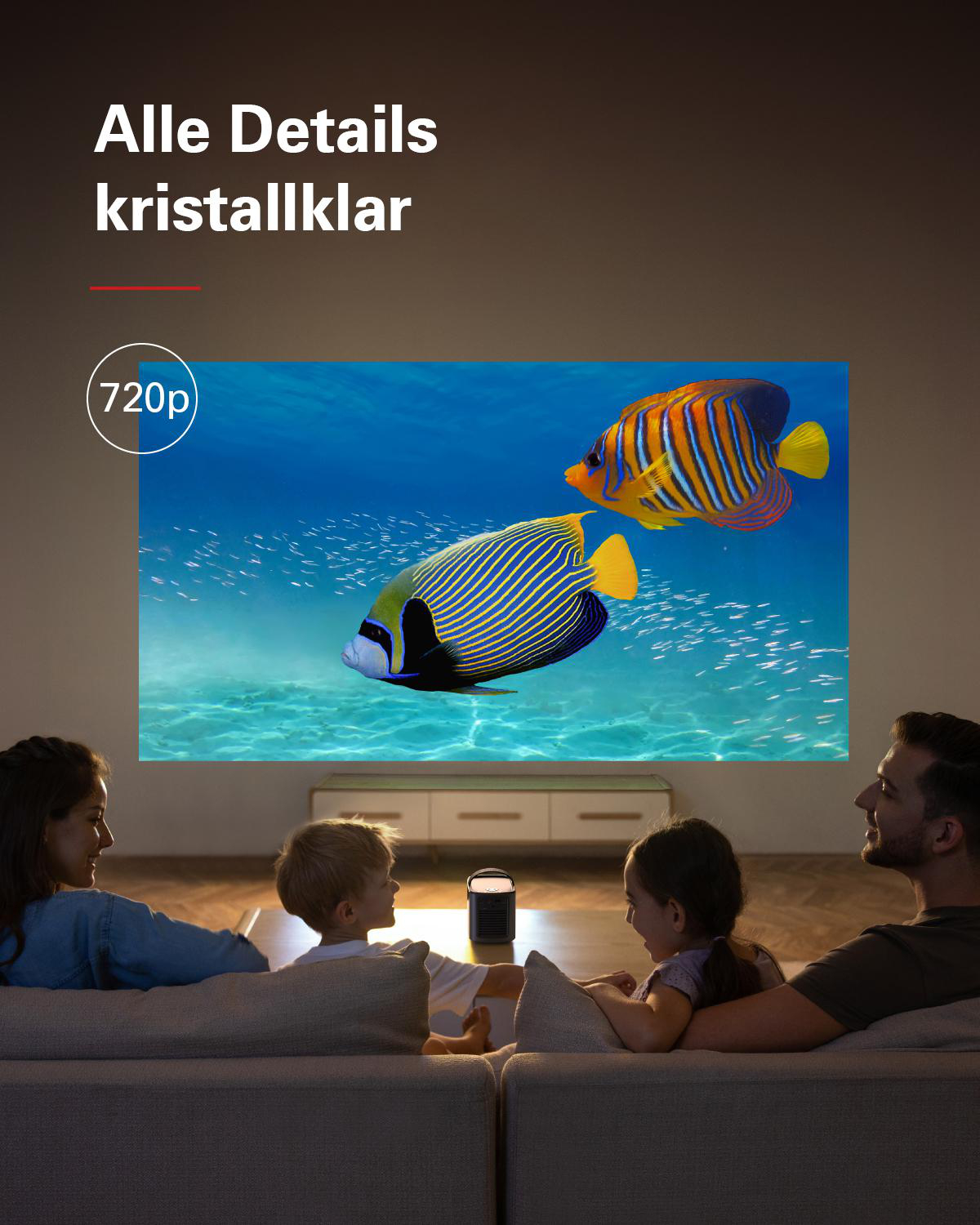 ANKER Nebula Mars II Pro Beamer(WXGA, 500 Lumen, WLAN)