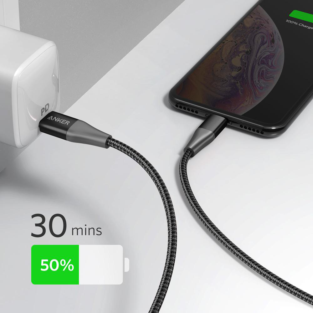 ANKER Powerline+ II, Kabel, 90 cm, Schwarz
