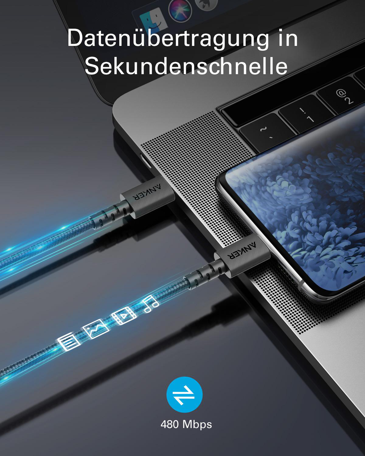 ANKER PowerLine Select+, Kabel, 1,8 m, Schwarz