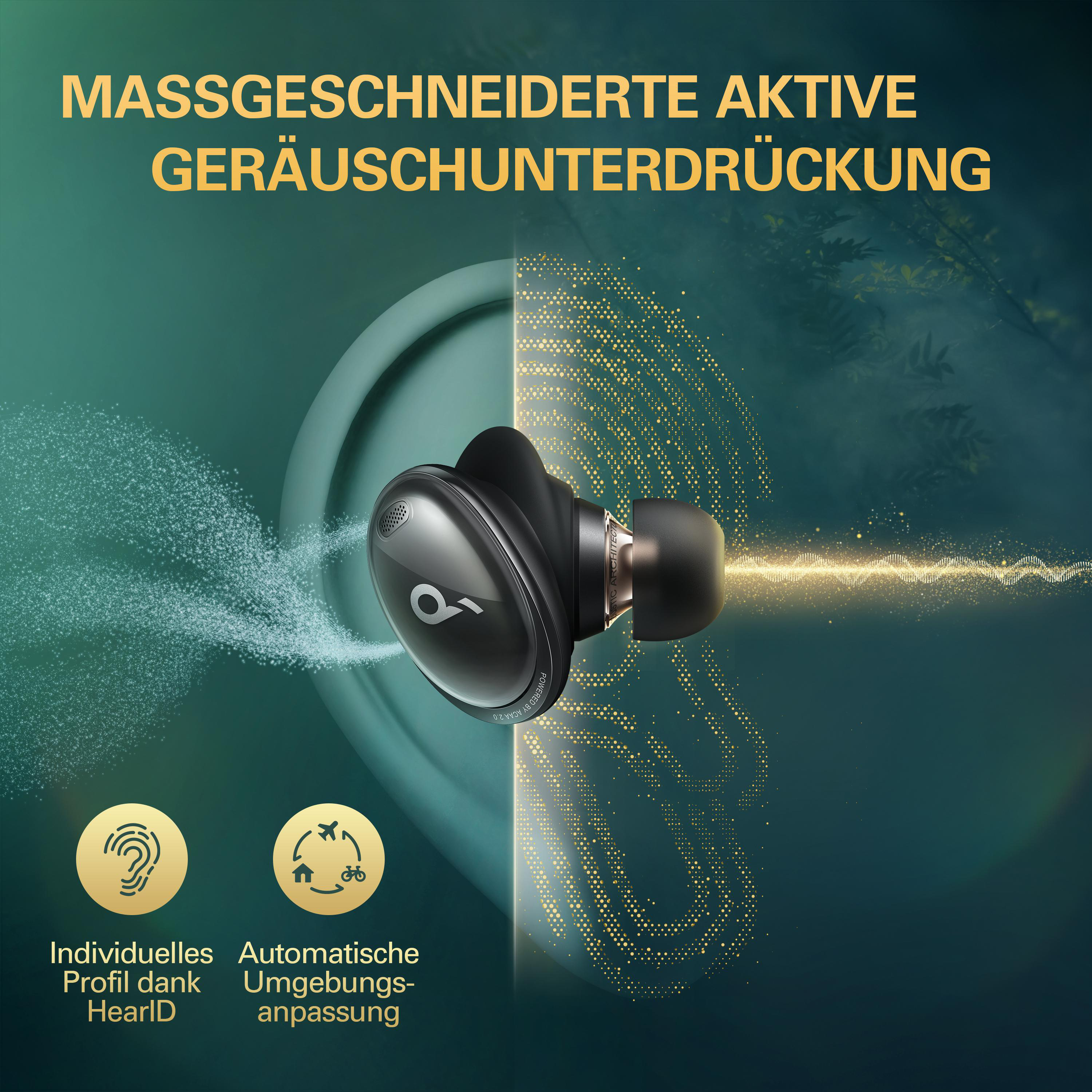 SOUNDCORE BY ANKER Soundcore Liberty 3 Pro, In-ear Kopfhörer Bluetooth Schwarz