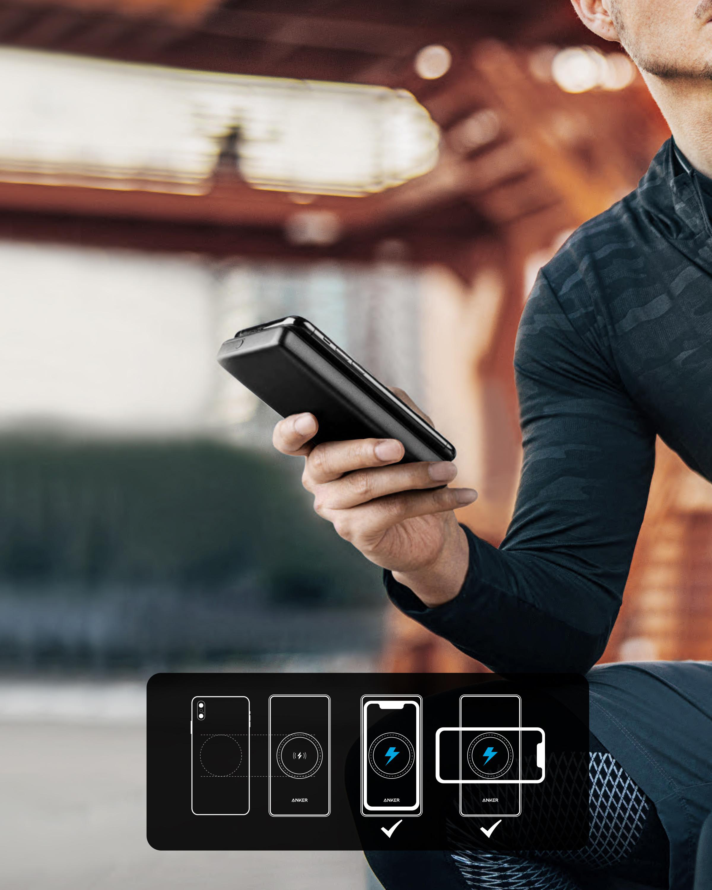 ANKER PowerCore III Wireless Powerbank 10000 mAh Schwarz