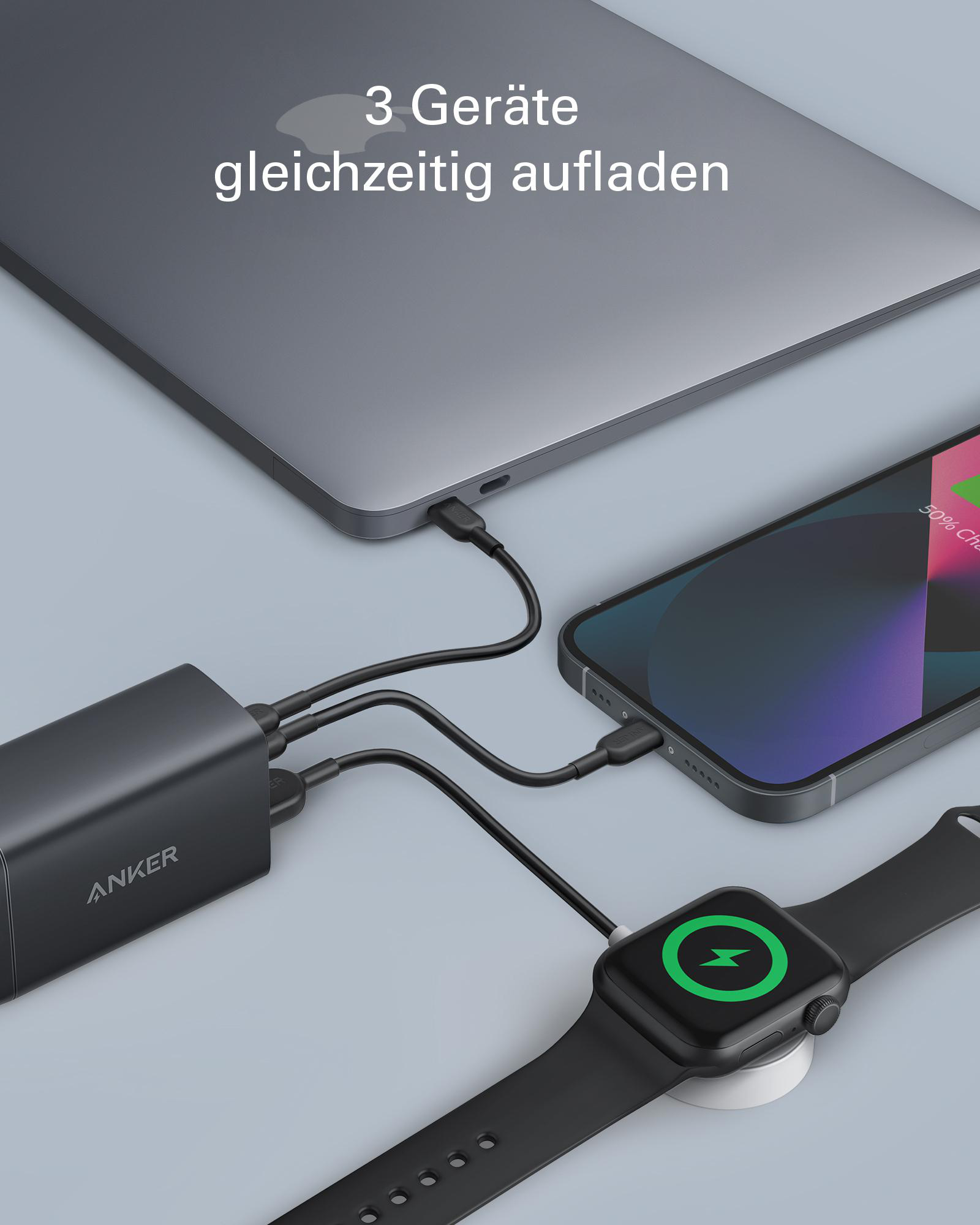 ANKER PowerPort III 65 Watt Netzteil Universal, Schwarz