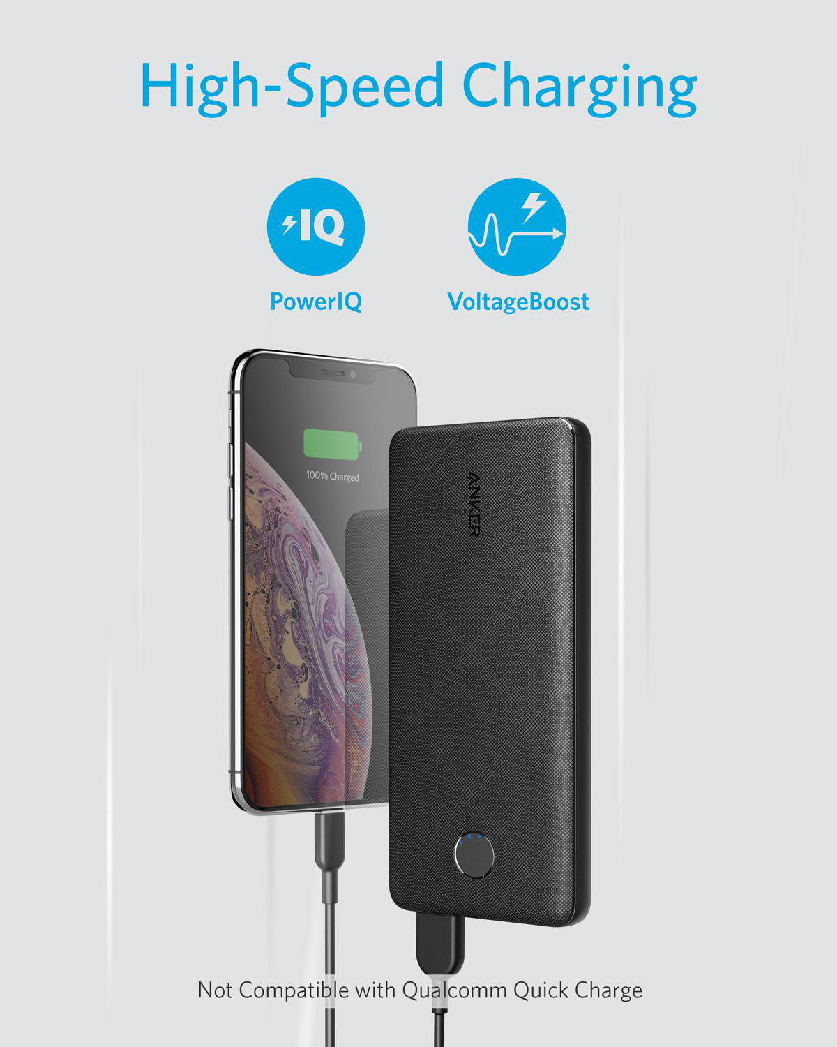 ANKER PowerCore Metro Slim 10000 Powerbank 10000 mAh Schwarz