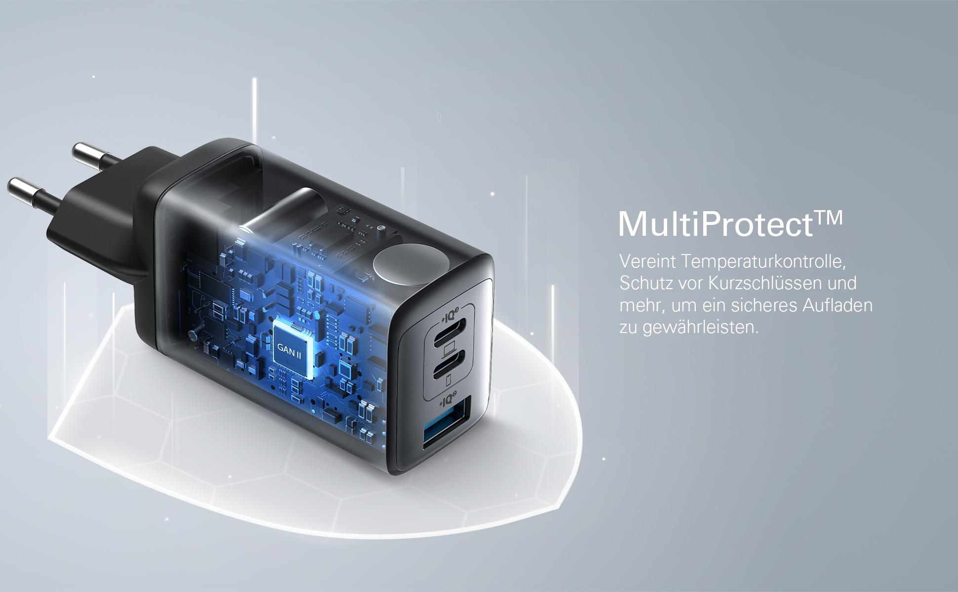 ANKER PowerPort III 65 Watt Netzteil Universal, Schwarz