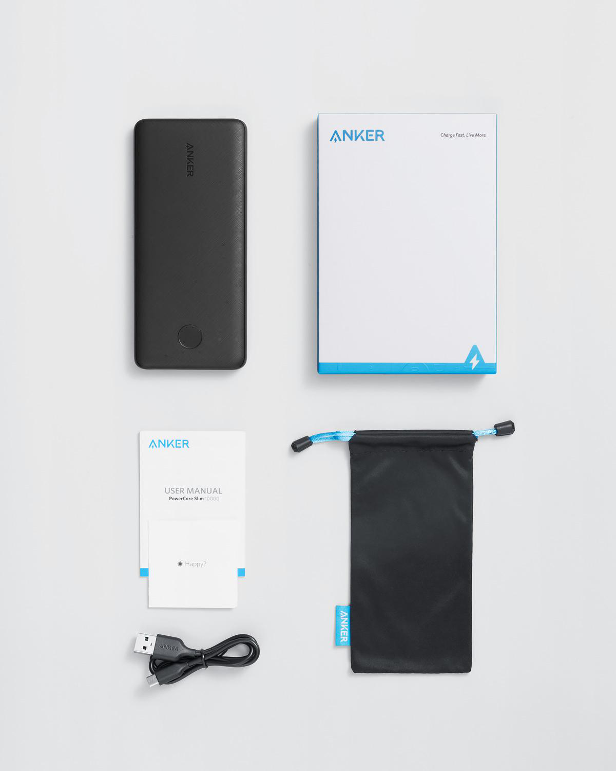 ANKER PowerCore Metro Slim 10000 Powerbank 10000 mAh Schwarz