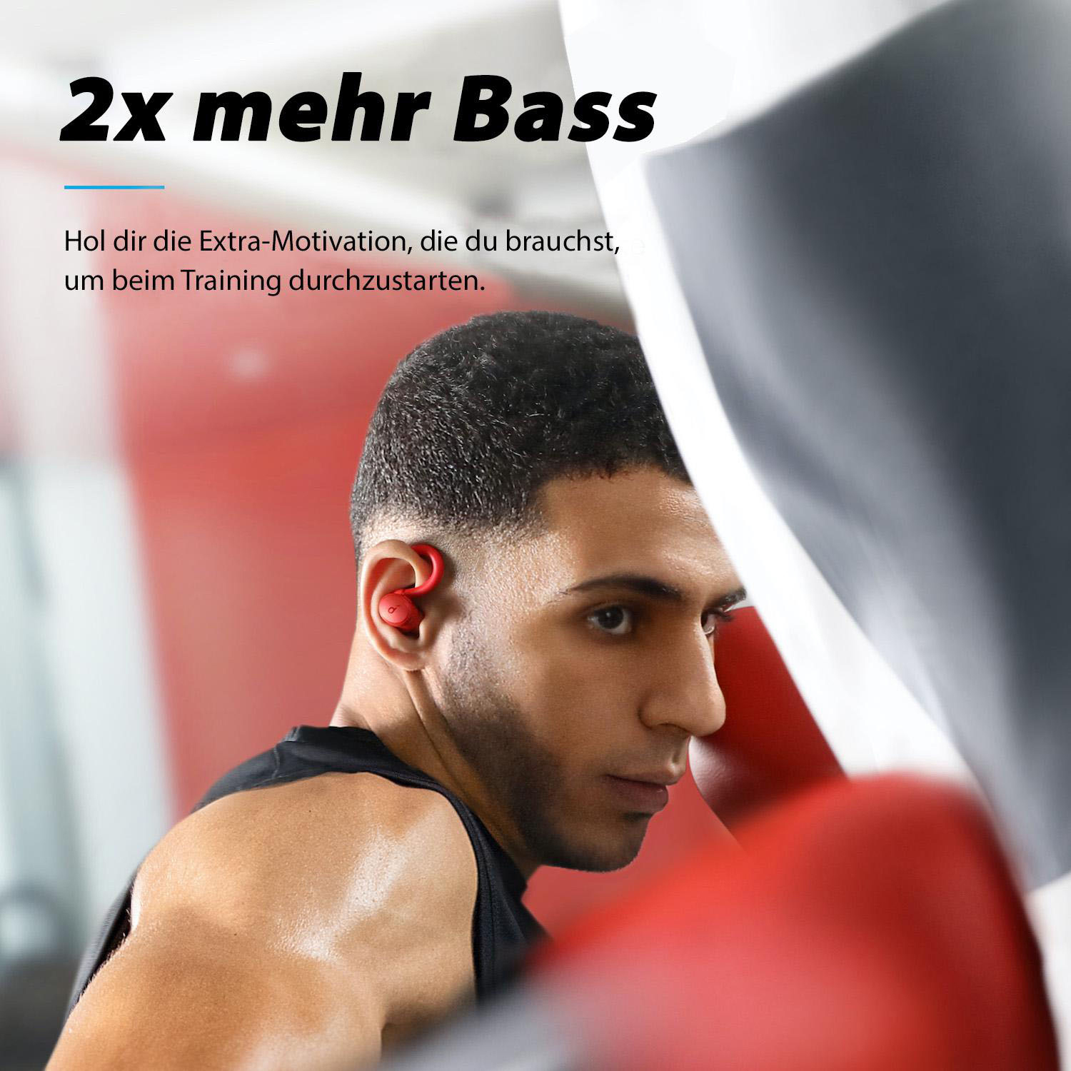 SOUNDCORE BY ANKER Soundcore Sport X10, In-ear Kopfhörer Bluetooth Rot