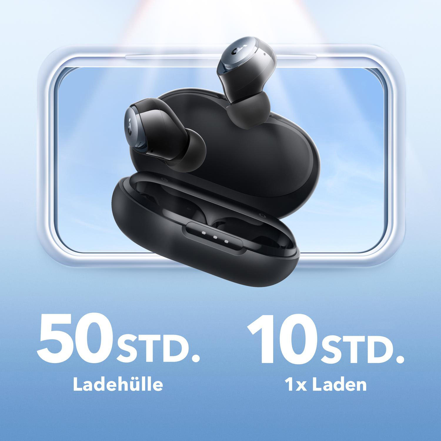 ANKER In-ear Kopfhörer Bluetooth Space Mikrofon Soundcore SOUNDCORE mit Wireless, True BY A40 Black
