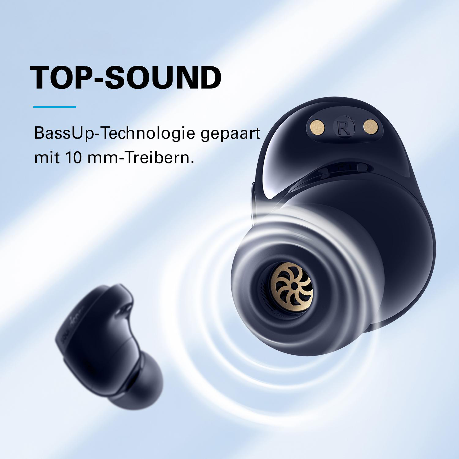 SOUNDCORE BY ANKER Soundcore Life Dot 3I, In-ear Kopfhörer Bluetooth Blau