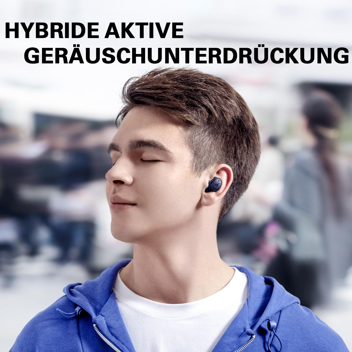 SOUNDCORE BY ANKER Soundcore Life Dot 3I, In-ear Kopfhörer Bluetooth Blau