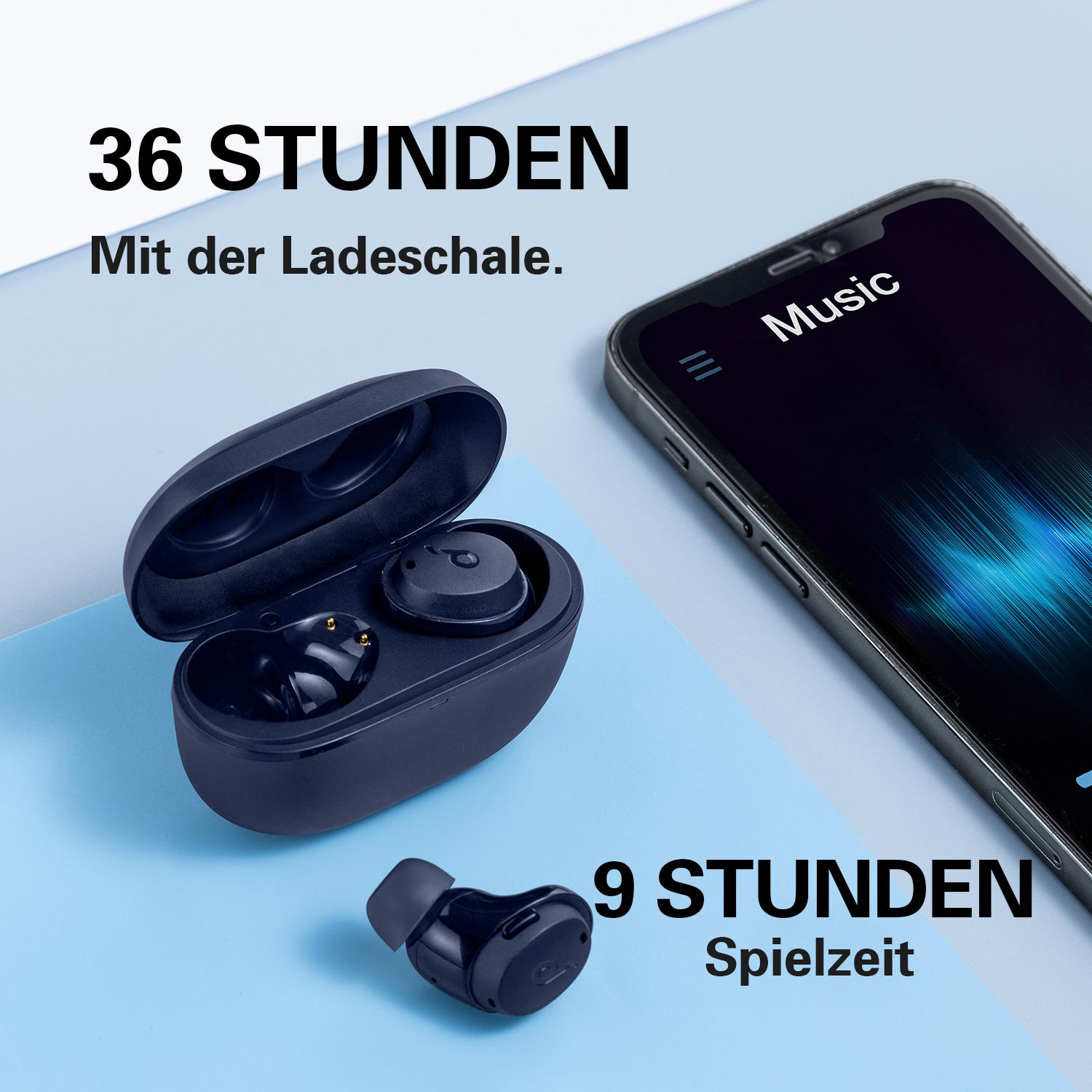 SOUNDCORE BY ANKER Soundcore Life Dot 3I, In-ear Kopfhörer Bluetooth Blau
