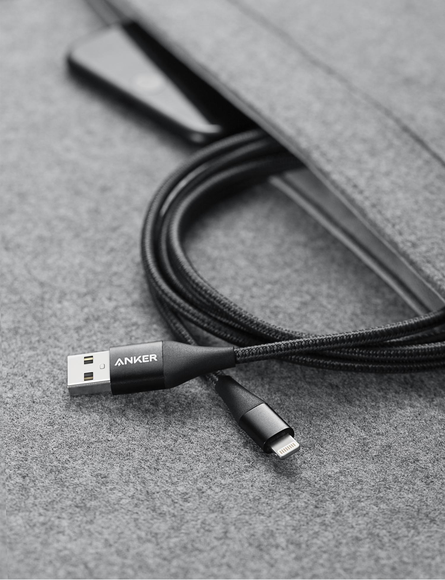 ANKER Powerline+ II, Lightning-Kabel, 0,9 m, Schwarz